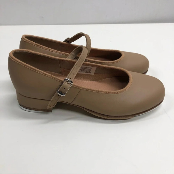 New BLOCH Ladies Showtapper Tap Shoes in Tan Size 4.5 - Picture 4 of 10